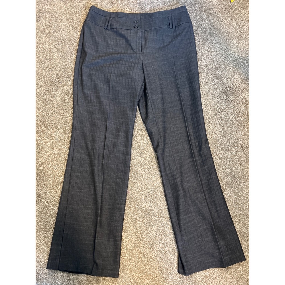 Ingredients Women's Charcoal Gray Pinstripe Bootcut Dress Pants Size 12